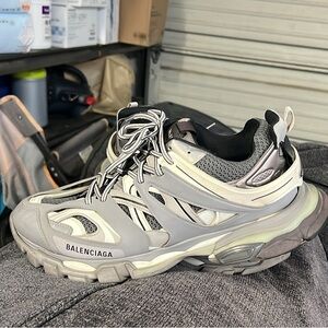 Balenciaga Men’s Track Shoes Grey size 12